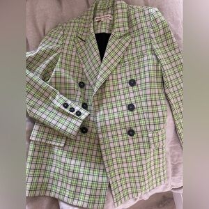 Free people Ashby Plaid Blazer